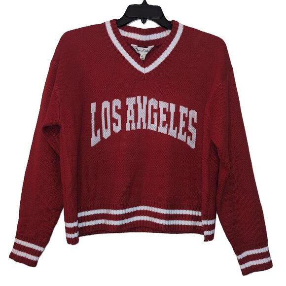 NWT Juniors Los Angeles Red Sweater - Picture 2 of 4